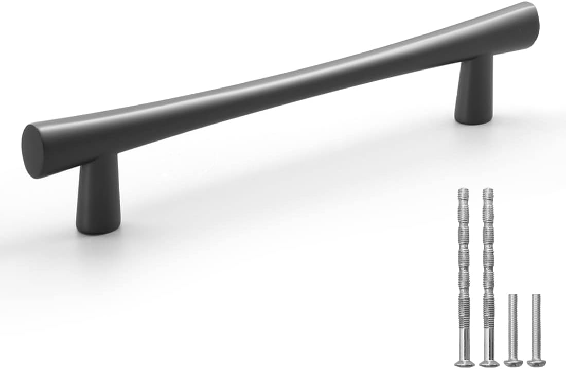 YAGU 10 Pack Dark Gray Solid Cabinet Pulls for Stylish Decor