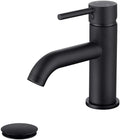Single Handle Black Bathroom Faucet Matte Black - Solid SUS304