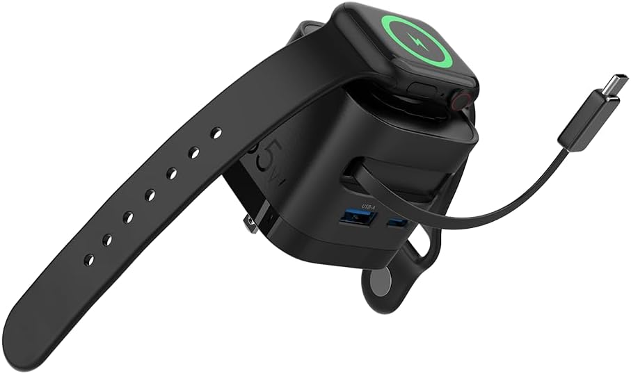 65W USB-C Charging Block with Retractable Cable for Apple Devices