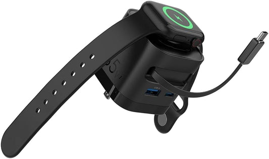 65W USB-C Charging Block with Retractable Cable for Apple Devices