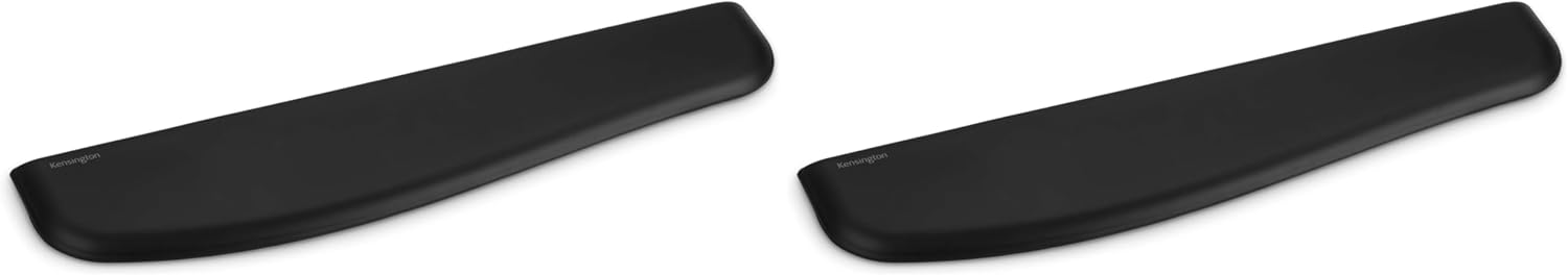 Kensington ErgoSoft Wrist Rest for Slim Keyboards, Black Pack of 2