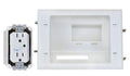 Recessed AV/HDMI Cable Pass Through Wall Plate - Clean In-Wall Power