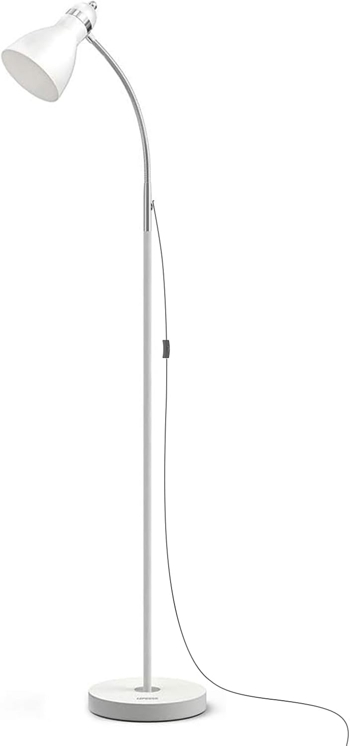 LEPOWER Floor Lamp with Adjustable Gooseneck for Reading