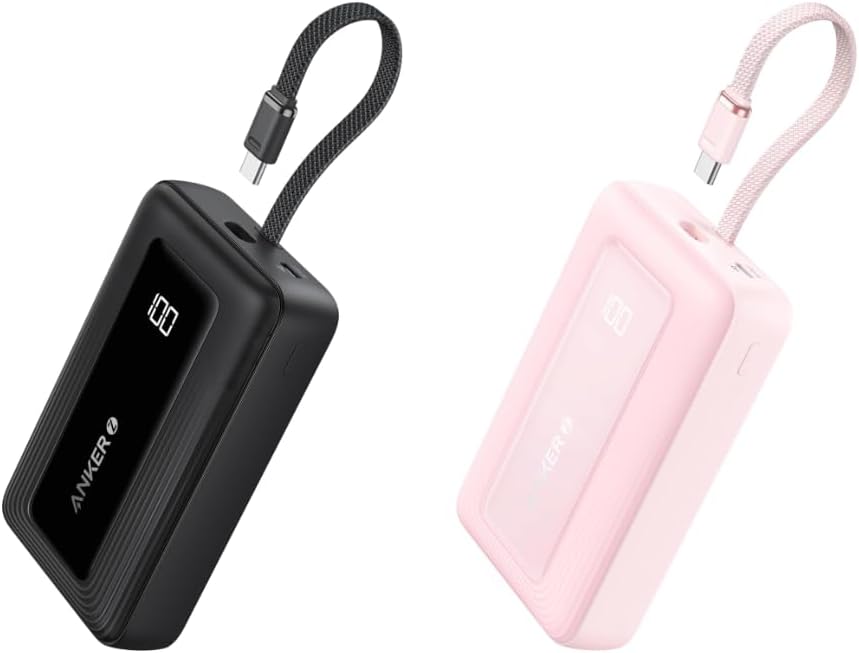 Anker 30W Power Bank, Quick Charge, Built-in USB-C