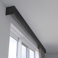 Three-in-One Curtain Single Track Rod and Valance - Ceiling Mounted