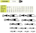 Mustad Ball Bearing Swivel 2 Welded Rings - Smooth Black Action
