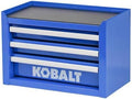 Mini 3-Drawer Blue Steel Tool Box - Compact Durable Storage