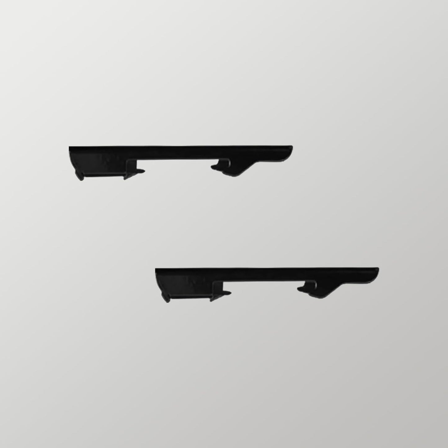 Flexible Black Ceiling Mount Curtain Brackets - Set of 4