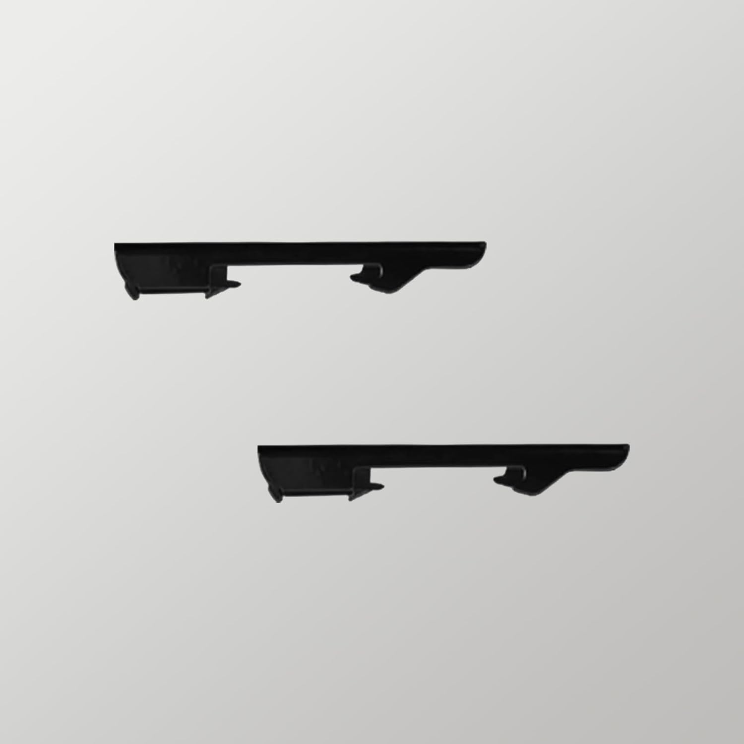 Flexible Black Ceiling Mount Curtain Brackets - Set of 4
