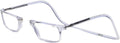 Clic Magnetic Reading Glasses Executive (M-XL, Clear, 2.50) - Neckband