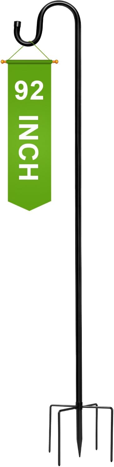 ALNINEIX 60 Inch Shepherd Hook for Outdoor Decor and Plants