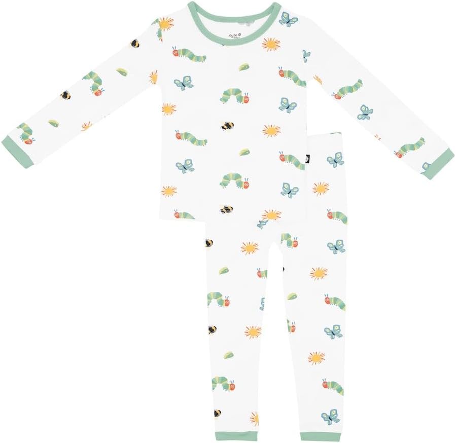 KYTE BABY Toddler Pajama Set - Soft Bamboo Rayon Pjs for Kids