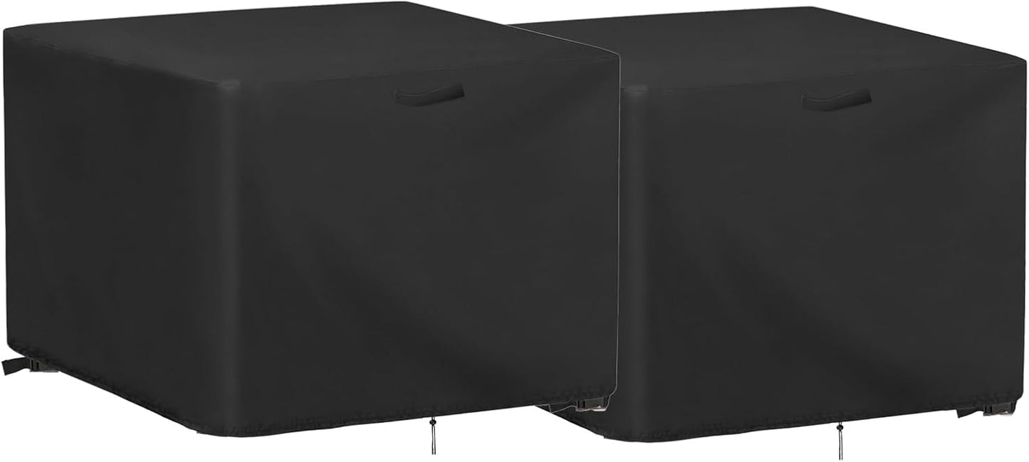 2 Pack Outdoor Ottoman Cover Square for 16 Inch Furniture