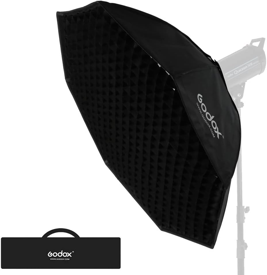 Godox 37in Octagon Softbox for Studio Strobe Lighting Setup
