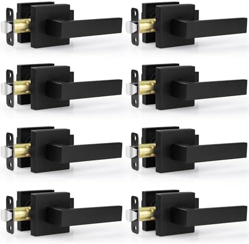 Premium Matte Black Passage Door Handles for Modern Interiors