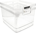 Isaac Jacobs 2-Pack Extra-Large Clear Storage Bins - Space-Saving