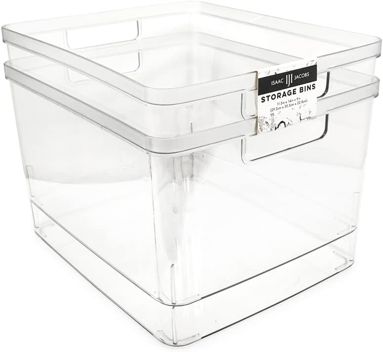 Extra-Large Clear Storage Bins for Home Organization Needs