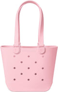 Medium Beach Bag Tote in Blush - Waterproof EVA Getaway Bag