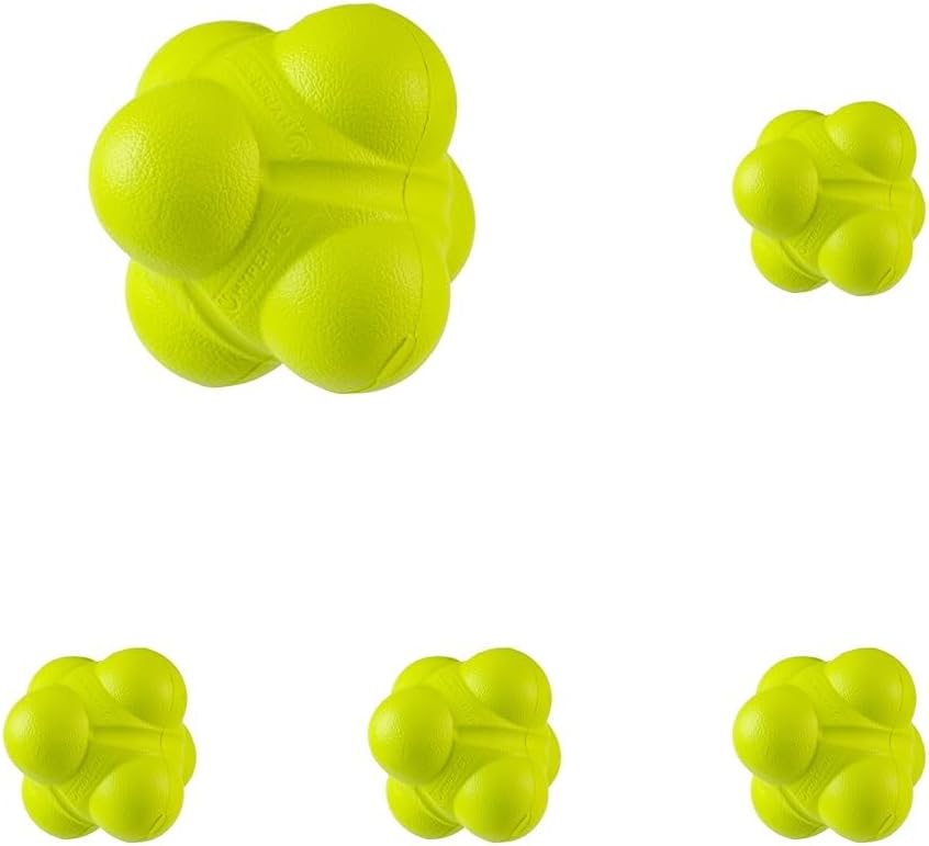 Hyper Pet Fetching Dog Toys - Lightweight Bumpy Ball Pack of 5