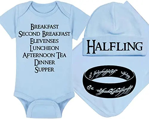 LOTR Baby Onesie, Hat and Blanket Set for Little Halflings