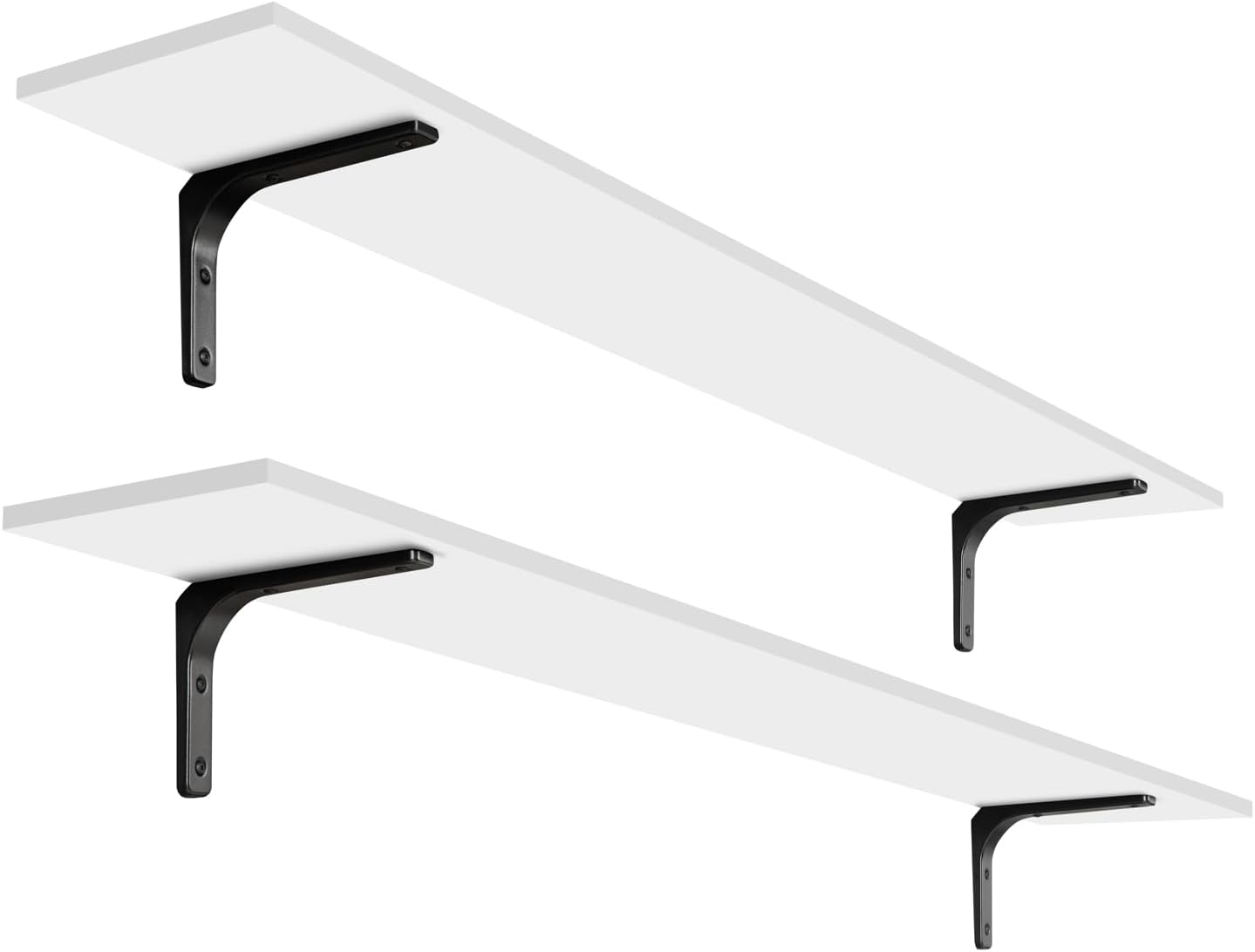 DINZI LVJ Long Wall Shelves Set of 2, Extra Large Floating Storage