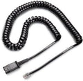 Plantronics headset amplifier cable - 10 ft - QD to RJ9 coil cord