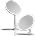 Fancii Abigail Rechargeable Travel Makeup Mirror with LED Light