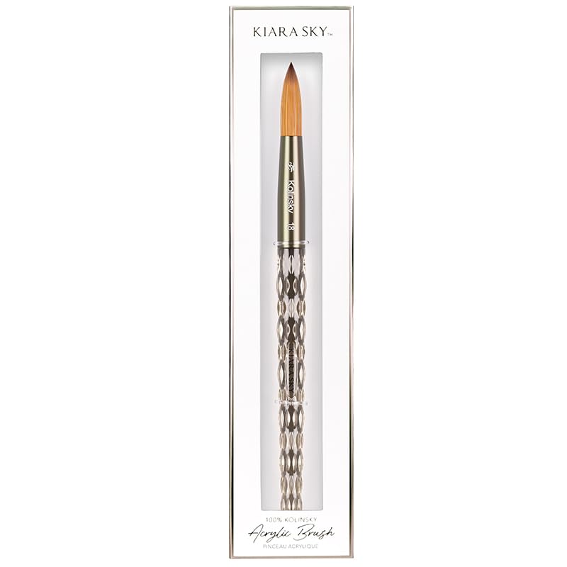 Kiara Sky Acrylic Brush #18 - 100% Pure Kolinsky Quality Tool