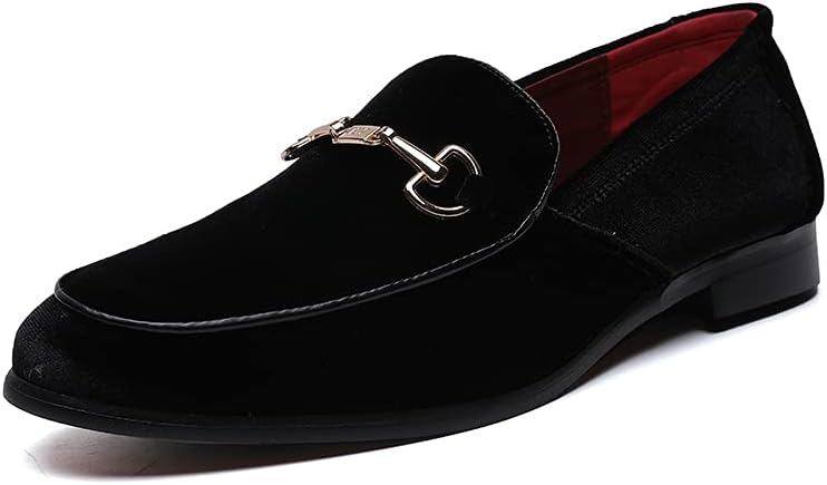Luxury Velvet Penny Loafer Shoes for Men - Stylish Slip-ons