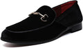 LCQL Men's Luxury Velvet Penny Loafer Shoes - Suede Slip-on Loafers
