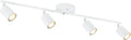 BoostArea LED 4 Light Track Lighting Kit - Adjustable White 4-Way