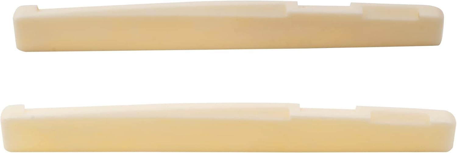Enhance Tone: Musiclily Acoustic Guitar Bone Saddle, Pack of 2
