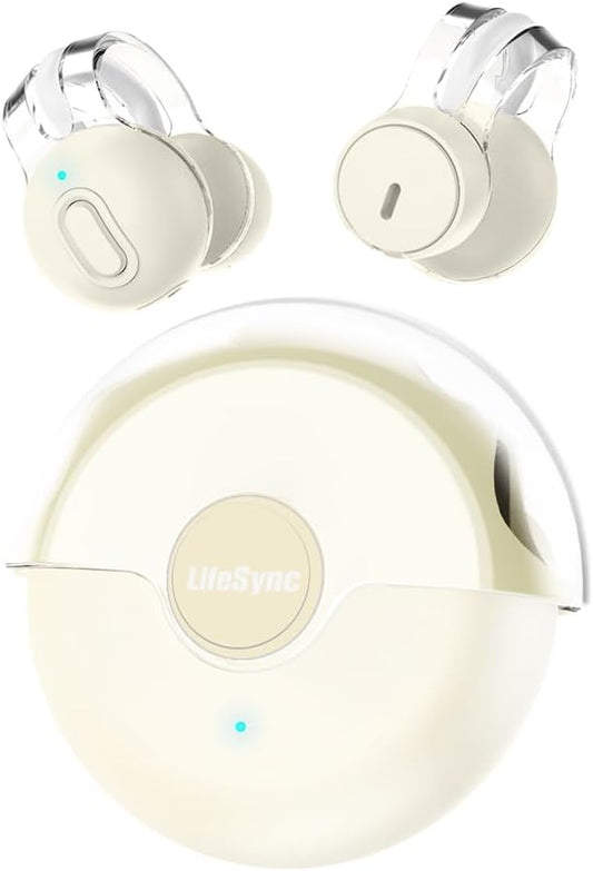 Wireless Open Ear Earbuds: 18H Playtime, IPX7 Waterproof, 360 Sound