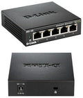 D-Link DGS-105 5-Port Desktop Switch - Compact Gigabit Switch