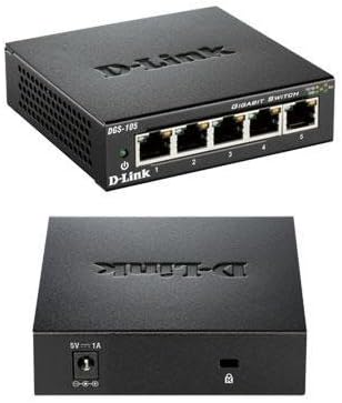D-Link DGS-105 5-Port Desktop Switch for Efficient Networking