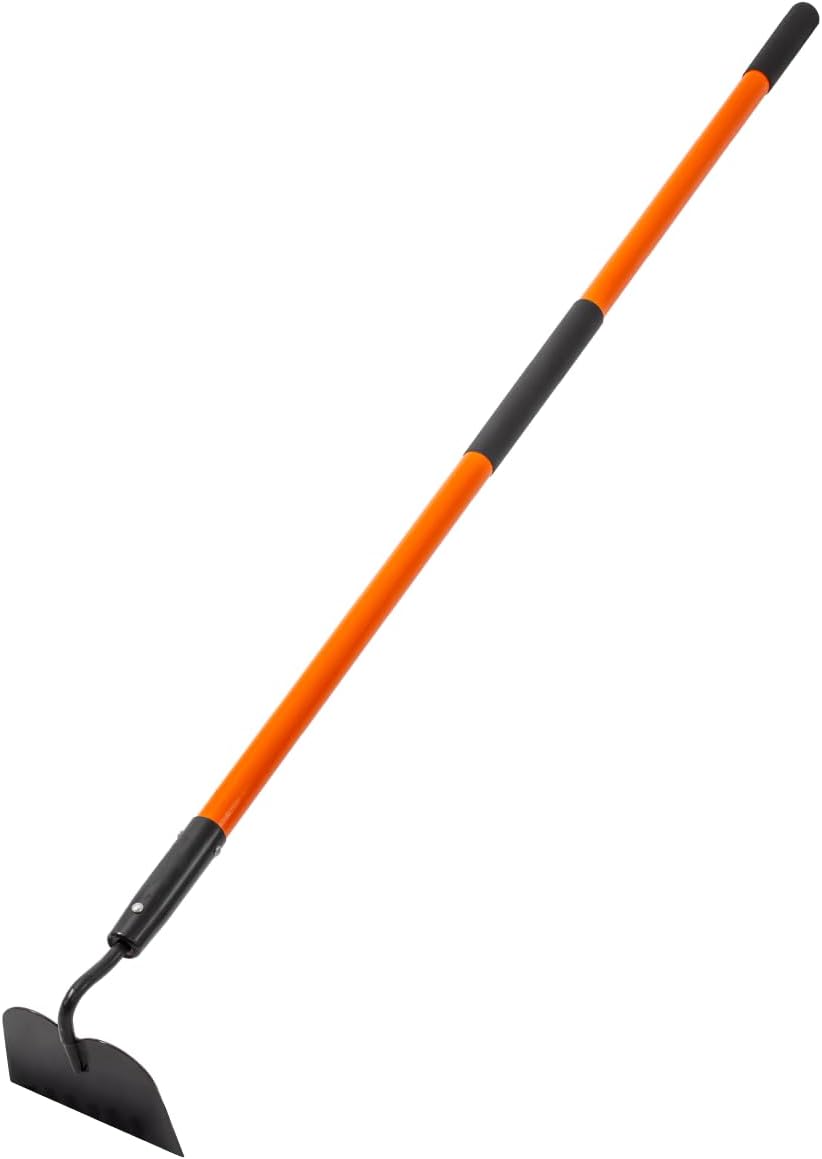 Heavy Duty Garden Hoe Tool for Weeding, 58 Inches Long Handle