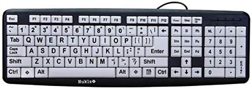 Large Print Computer Keyboard for Visually Impaired Users