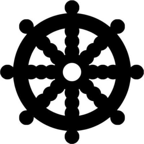 Dharma Wheel Yoga Buddha Vinyl Decal Sticker - Transform Any Surface!