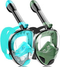 Full Face Snorkel Mask for Adults Teen - Panoramic 180 View and Camera