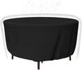 Heavy Duty Round Patio Table Cover for Outdoor Furniture Protection