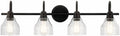 Kichler Avery 33.25in 4 Light Vanity Light with Clear Glass
