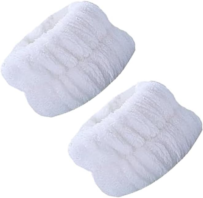 Soft Microfiber Wristbands x2 for Gentle Face Washing