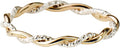 Braided Stacking Ring Silver and Gold - Elegant Everyday Statement