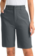 G Gradual Women's Golf Shorts 9in Knee Length - Stretch Quick Dry