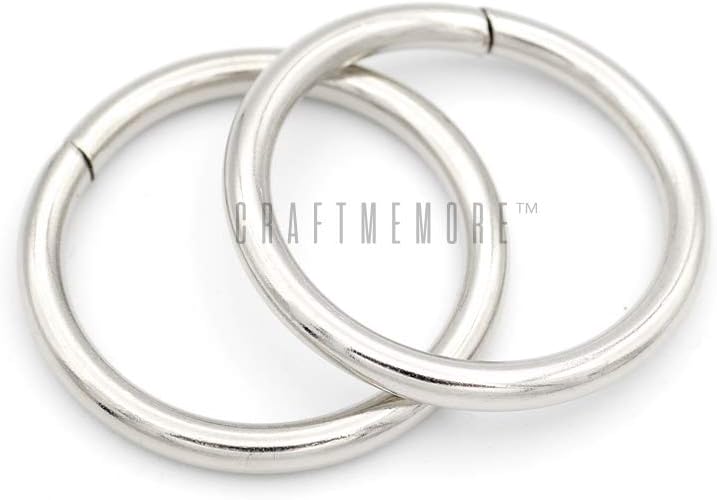 Metal Non-Welded O Rings for Belts Bags Lanyard DIY Craft