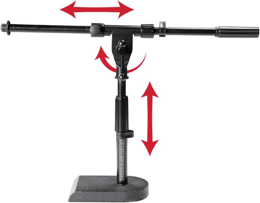 Gator Frameworks Rok-It Low-Profile Microphone Stand for Musicians