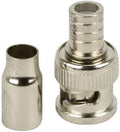 New BNC Male Crimp-On Connector RG59 100 Pack - Bulk Video Termination