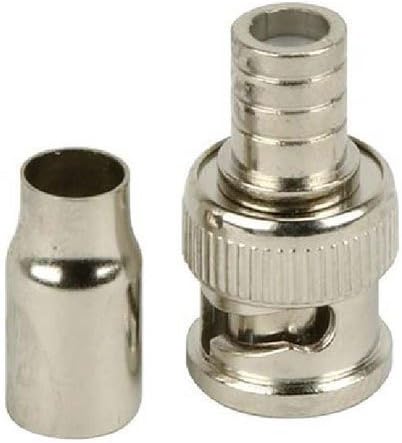 BNC Male Crimp-On Connector Set for RG59 Coaxial Cable Use