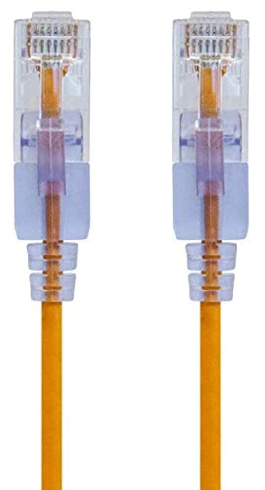 Monoprice SlimRun Cat6A 10ft Yellow Patch Cable 10-Pack