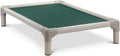 Elevated Pet Bed 35in x 23in Almond PVC - Chewproof, Heavy Duty